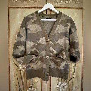 Lucky Brand Camo Cardigan